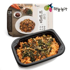 기타 [하늘농가]산채비빔밥 고추장소스맛 215g x 5팩, 1세트, 1075g