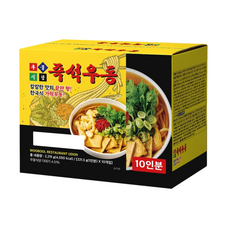 우불식당 즉석우동, 221.5g, 10개