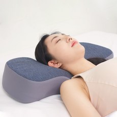 1+1구성 메디위 잘자리 높이조절 메모리폼 C커브 경추베개, 그레이 1+1, 2개