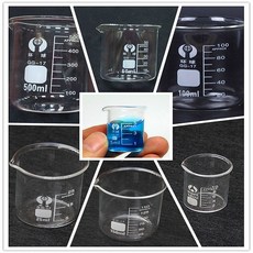 높은 붕규산염 두꺼운 유리 측정 컵 비커 Daike 화학 실험실 용품 교육 장비 5 ml 10 ml 50 ml 100ml, 5ml, 3) 5ml