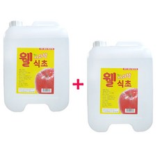 세탁헹굼 식초 12.5kg 대용량 업소용 식당용 말통, 2개