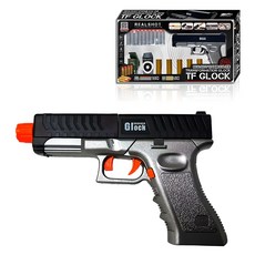 하하토이 리얼샷 탄피 배출 TF GLOCK 장난감 권총, 매트블랙, 1개 1개, 매트블랙