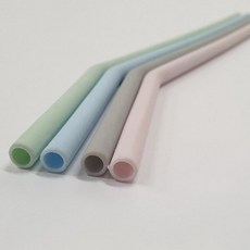 구부러지는 빨대 28cm 실리콘 다회용, 1개