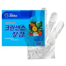 위생 비닐 장갑 크린센스 200매, 1개, 200개입