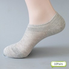 10 쌍 여름 캐주얼 솔리드 메쉬 통기성 얇은 쿨 쇼 아이스 코튼 남성 패션 신사 양말
