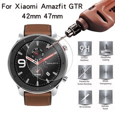 Xiaomi amazfit gtr 스마트 시계 47mm 42mm 방폭 안티 스크래치 투명 필름에 대한 2.5d 강화 유리 화면 보호기|스마트 액세사리|