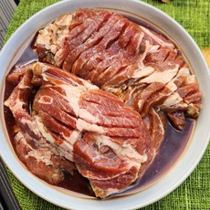 한식온도 양면 칼집 돼지왕구이 돼지갈비 양념구이, 3개, 1kg