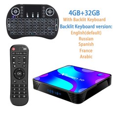 X88프로 안드로이드 10 TV 셋톱박스 2.4 5G 블루투스, 32Gkeyborad_OK_중국