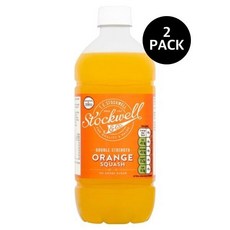 스톡웰 슈가프리 더블 스트롱 오렌지 스쿼시 Stockwell Co No Added Sugar Double Strength Orange Squash, 2개, 750ml