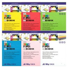 [두성종이] OA팬시페이퍼A4 180g 15매/색지/복사용지, 21_R26 180g 백색