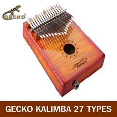 GECKO 손가락 피아노 칼림바 어쿠스틱 메이플, K17CAS B키 향녹