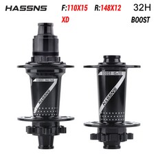 부품 HASSNS PRO7 자전거 허브 부스트 밀폐 베어링 4 개 32H 120T 산악 HG XD MS 8 9 10 11/12 속도 12x148mm 15x110mm, [05] 1 pair BOOST XD, 1개