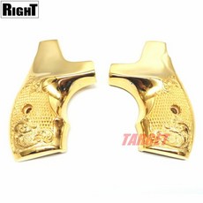 RIGHT S&amp;W M36용 메탈 그립 애니버서리 체커 골드(라이트 콜트 금속 그립 치프 스페셜)