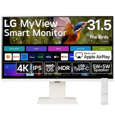 LG 스마트 모니터 32SR83U-WLG MyView Smart Monitor 32인치 4K webOS 23 IPSDCI-P3 95%, 1개