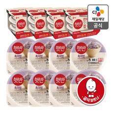 CJ 백미 210g x 12p + 흑미 210g x 12p, 1세트