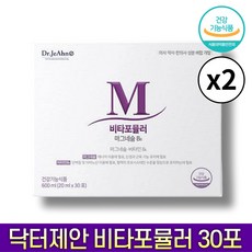 닥터제안 비타포뮬러 마그네슘 비타민b 6 20ml 활력 피로 회복 영양제 건강 기능 식품 에너지 생리 조절 기능 닥터재안 비타포물러, 2개, 30포