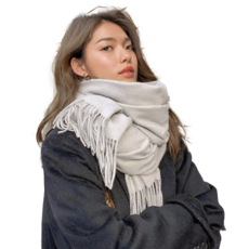 무나난 부드러운 따뜻한 남성 여성 공용 심플 겨울 목도리