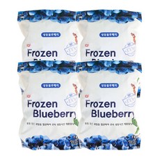 지안 A등급 냉동 블루베리 미국산 세척 냉동과일 대용량 업소용, 4개, 1kg