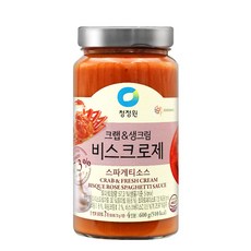 청정원 크랩&생크림 비스크로제 파스타소스, 600g, 8개
