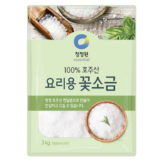 청정원 요리용 꽃소금, 3kg, 3개