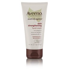 Aveeno 아비노 포지티블리 에이지리스 스킨 스트랭스닝 핸드 크림 건성용 76 g 1 개, 상세페이지참조, 76g