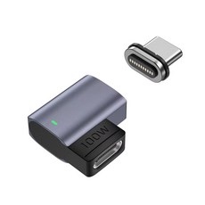 USB3.1 Gen2 C타입 10Gbps 100W 마그네틱 연장 젠더 JA092, 1개