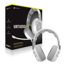 커세어 VIRTUOSO PRO 오픈백 게이밍 유선 헤드셋, 화이트