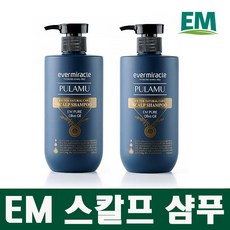 탈모증상완화 미생모 발효 EM 풀라무 스칼프 샴푸 500ml, 스칼프샴푸 x 2개