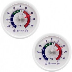 Lantelme 오븐 온도계 2 pcset 아날로그 자기 접착제 독일 제조 냉동고 온도계 4656, 단일옵션