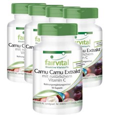 독일 페어바이탈 fairvital Camu Camu 카무카무 추출물 내추럴 비타민C 1000 mg, 5개, 90정