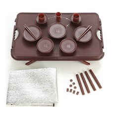홈예스 homyes 성묘제기 겸 윷판 제사 제기세트 휴대용 간편 차례 제기 고급형 20P WP20, 500개