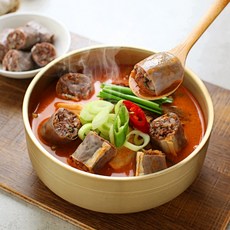 [HACCP인증]진국중의 진국 오일장 얼큰순대국 5팩(600gX5), 5개, 600g