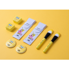 아바마트 스폰지밥 베이스메이크업툴 세트, 1, SPB02_스폰지밥 베이스세트