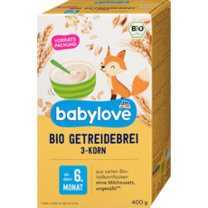 dm 베이비러브 babylove 3가지곡물 시리얼 이유식 (6개월), 1개, 400g