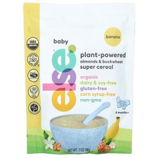 Else 엘스 Baby PlantPowered Almonds Buckwheat Super Cereal 6 Months Banana 7 oz 198 g, Else 엘스 Baby PlantPowered Almo, 198g, 1개