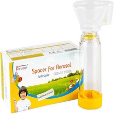 Free-breath 천식 흡입기 스페이서 키즈용, 단품