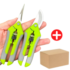 15H 전지가위 1+1 원예 과수원 전정 가위 가지 가지치기 화원 꽃집 화훼 농장, 기본그린, 1개