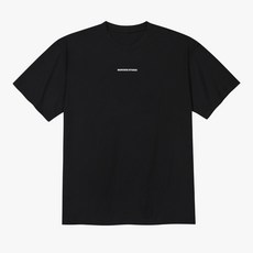 배드민턴 반팔 오버핏 티셔츠 블랙 배드콕 로고