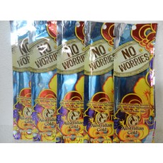5 PACKS PACKETS NO WORRIES 4X 브론저 태닝 BED 로션 AUSTRALIAN 골드 RARE!, 5개, 15ml