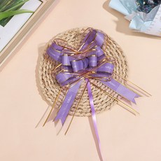 풀 활 선물 리본 카 장식 파티 포장지 대형 꽃 5/6 CM 5 50, 50Pcs, 34purple, 50개