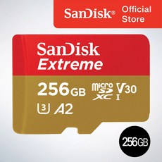 샌디스크코리아 공식인증정품 마이크로 SD카드 SDXC Extreme 익스트림 QXAV, 256GB