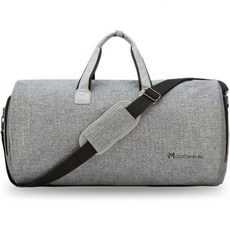Modoker Convertible GARMENT 백 여행용 워시백 캐리어 더플백 남성 여성 여행 Multi-Function 슈트 2 in 1 행잉 슈트케이스 블랙