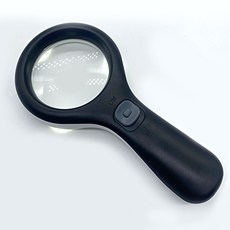 LED 불빛 돋보기 휴대용 노안 독서 확대경 손잡이형, 1개