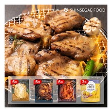[신세계푸드(SHINSEGAE FOOD)] 순살 닭다리구이 3종 18팩(마늘간장6 허니솔, 상세 설명 참조