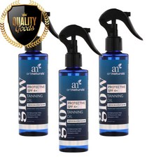 아트 내추럴스 글로우 태닝 오일 프로텍 티브 SPF 4+-177 ml, 수량: 3　　　　　(상품코드273p)