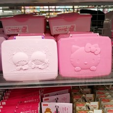 [이라운드몰]다이소 x 산리오 메이크업 티슈 물티슈 케이스 헬로키티 리틀티윈스타 2종 택1, 리틀 트윈 스타