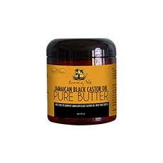 Sync Living 남자 수염발모제 맨솔루션 수염관리 바버샵Sunny Ise 퓨어 Butter 자메이카 아주까리 기름 블랙 4 Oz-67118, 단일옵션, 단일옵션