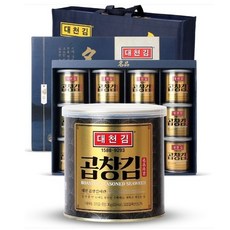 바삭하고 담백한 대천김 곱창김 캔김 30g 12캔 고품격 선물세트