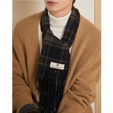 닥스브라운하우스체크캐시미어100%머플러