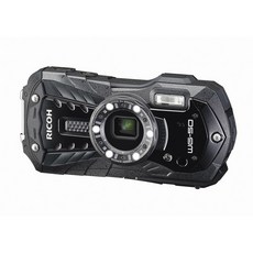 RICOH 방수 디지털 카메라 RICOH WG-50 블랙 방수 14m 내충격 1.6m 내한-10도 RICOH WG-50 BK 04571